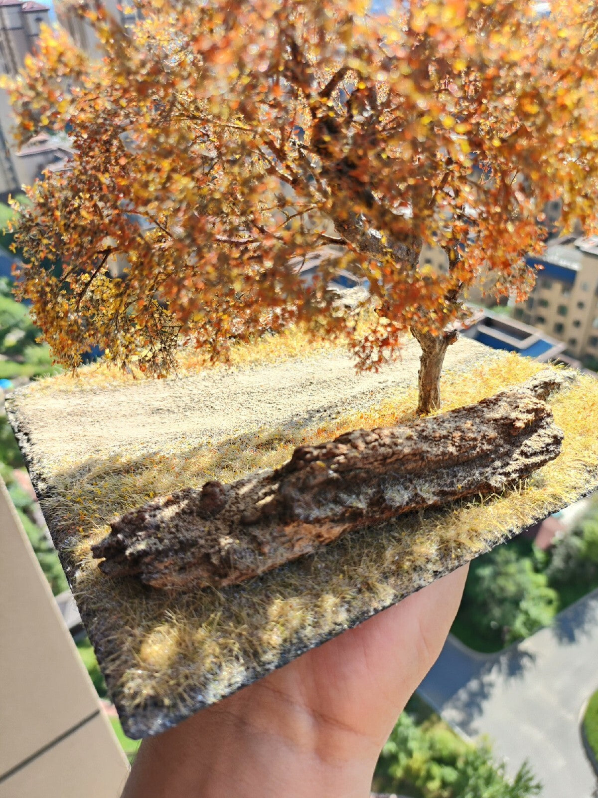 custom  1/18 tree sence for figure  20 cm  20cm