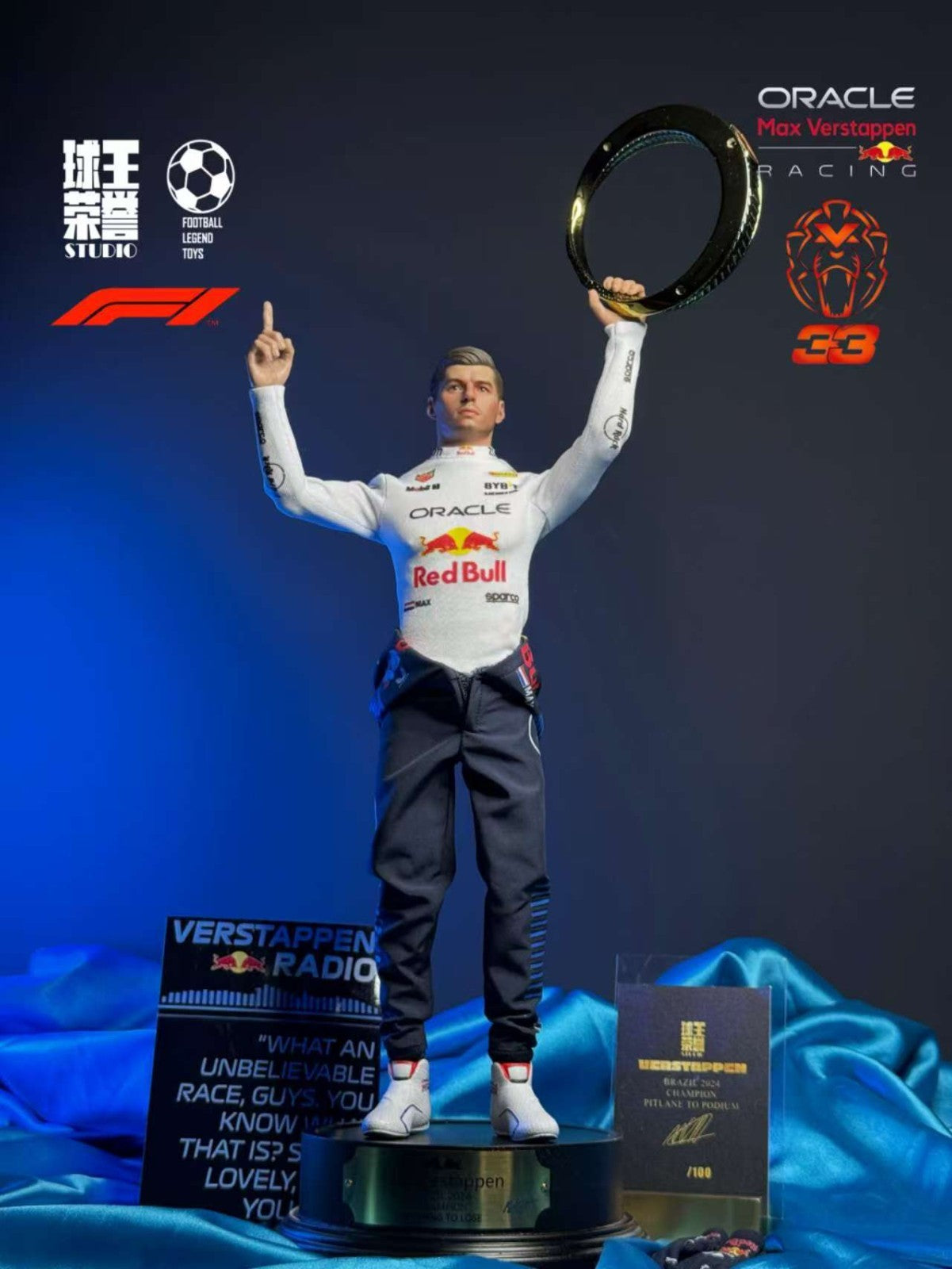 1/6 scale Max Verstappen  Male Model for 12'' Action Figure