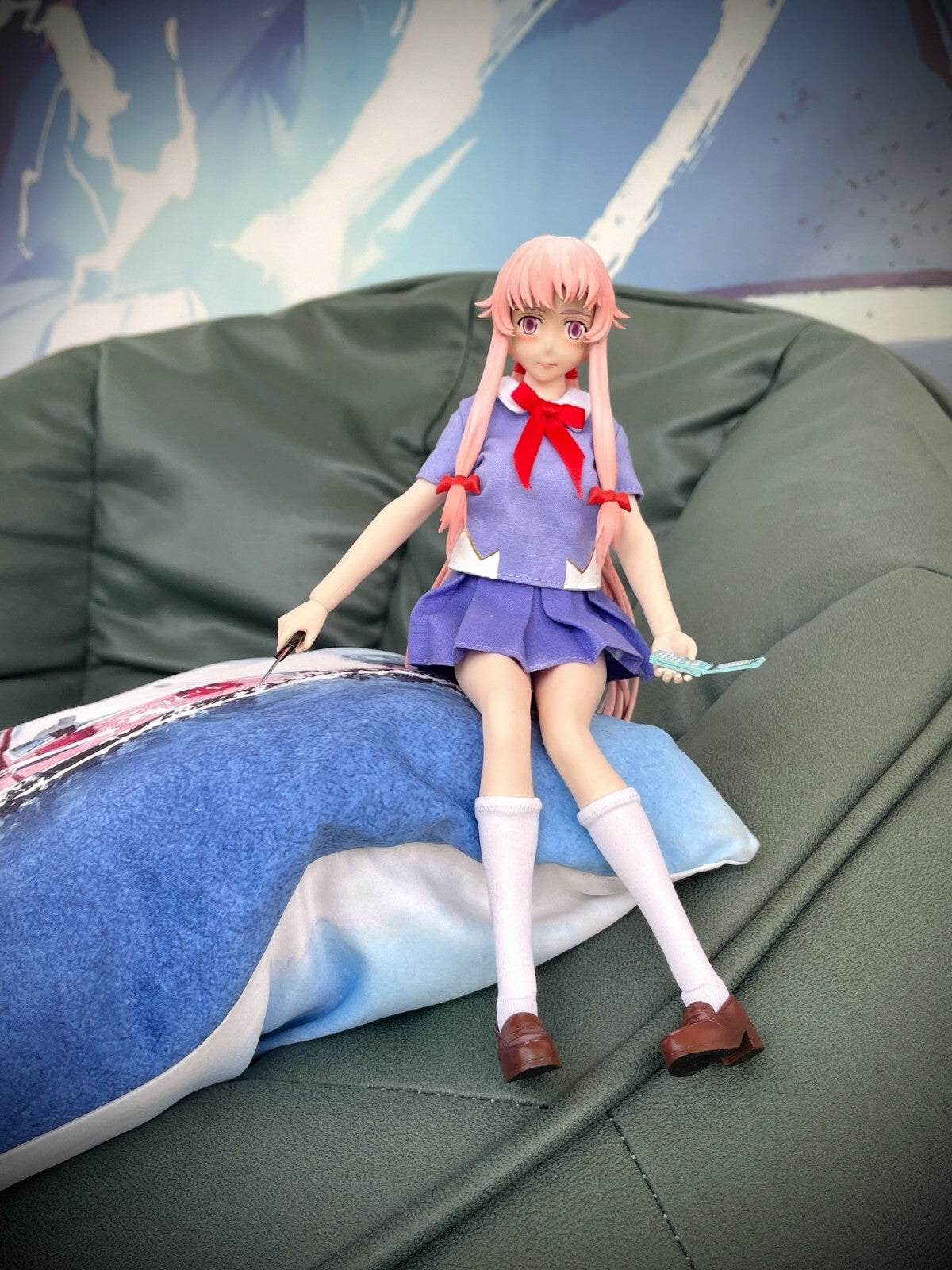 custom 1/6 Gasai Yuno Mirai Nikki  12 inch figure