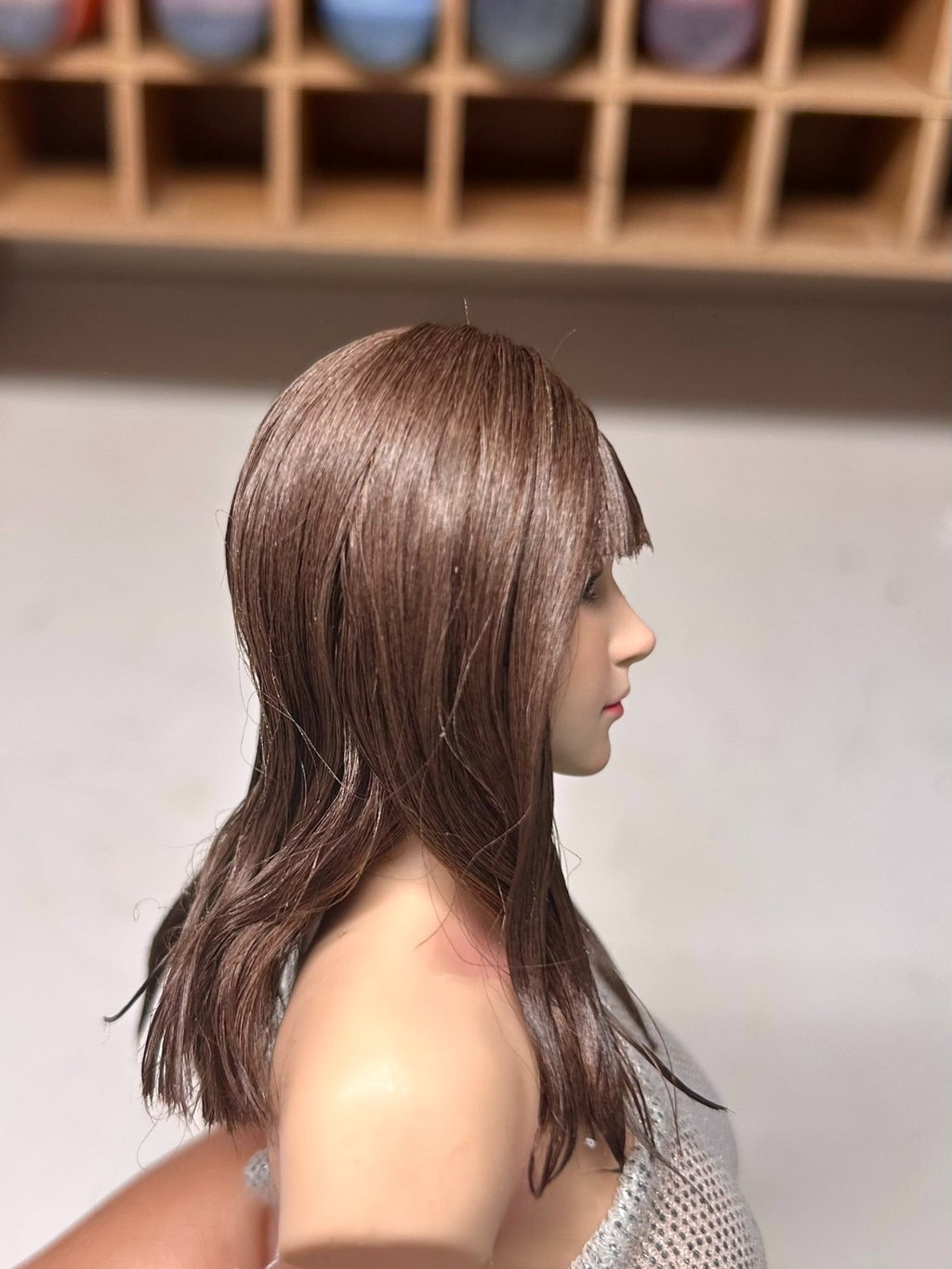 custom 1/6 Cyberpunk 2077 girl  head    Model for 12'' Action Figure