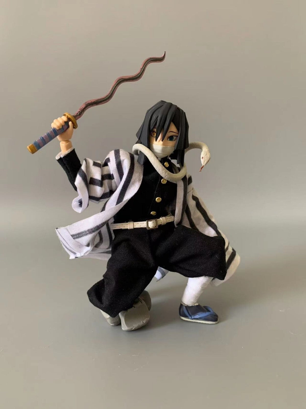 custom 1/12  Demon Slayer  Iguro Obanai u action figure