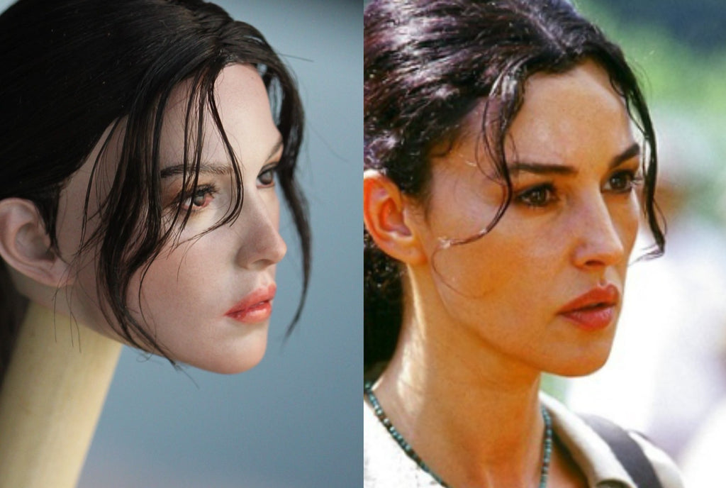 1/6 Malèna Monica Bellucci head sculpture for 12 inch figure