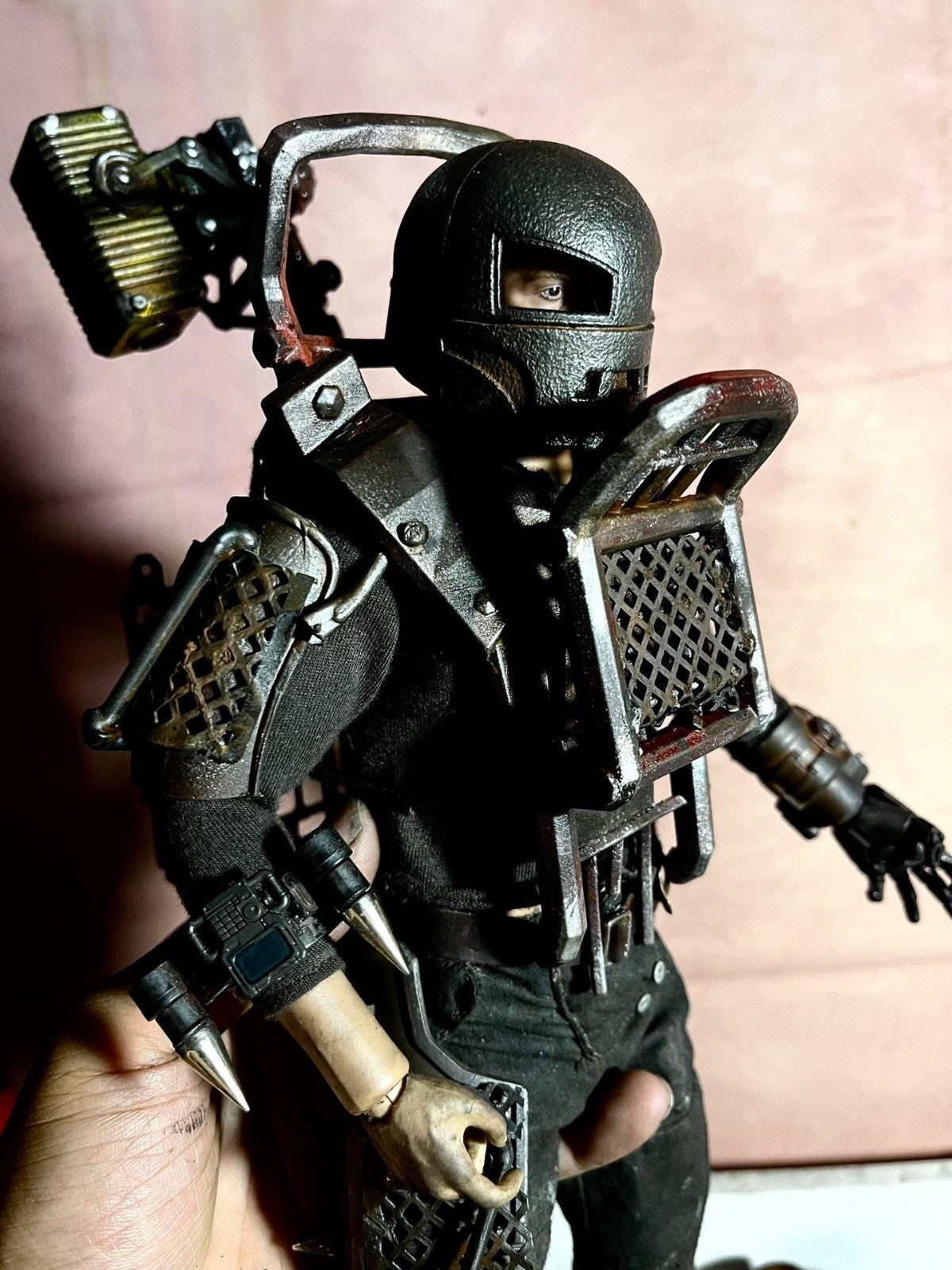 custom   1/6  Cyberpunk wastland  fallout   Powered Armor  for threezero