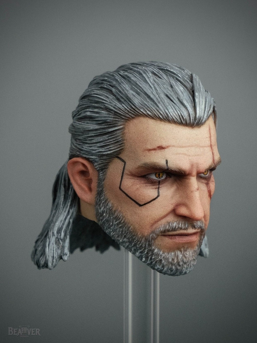 custom   1/6  Cyberpunk  Geralt head ship in  40days