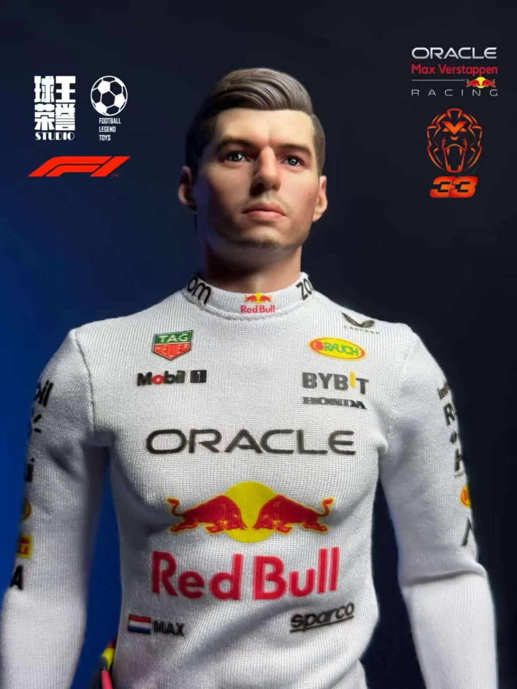 1/6 scale Max Verstappen  Male Model for 12'' Action Figure