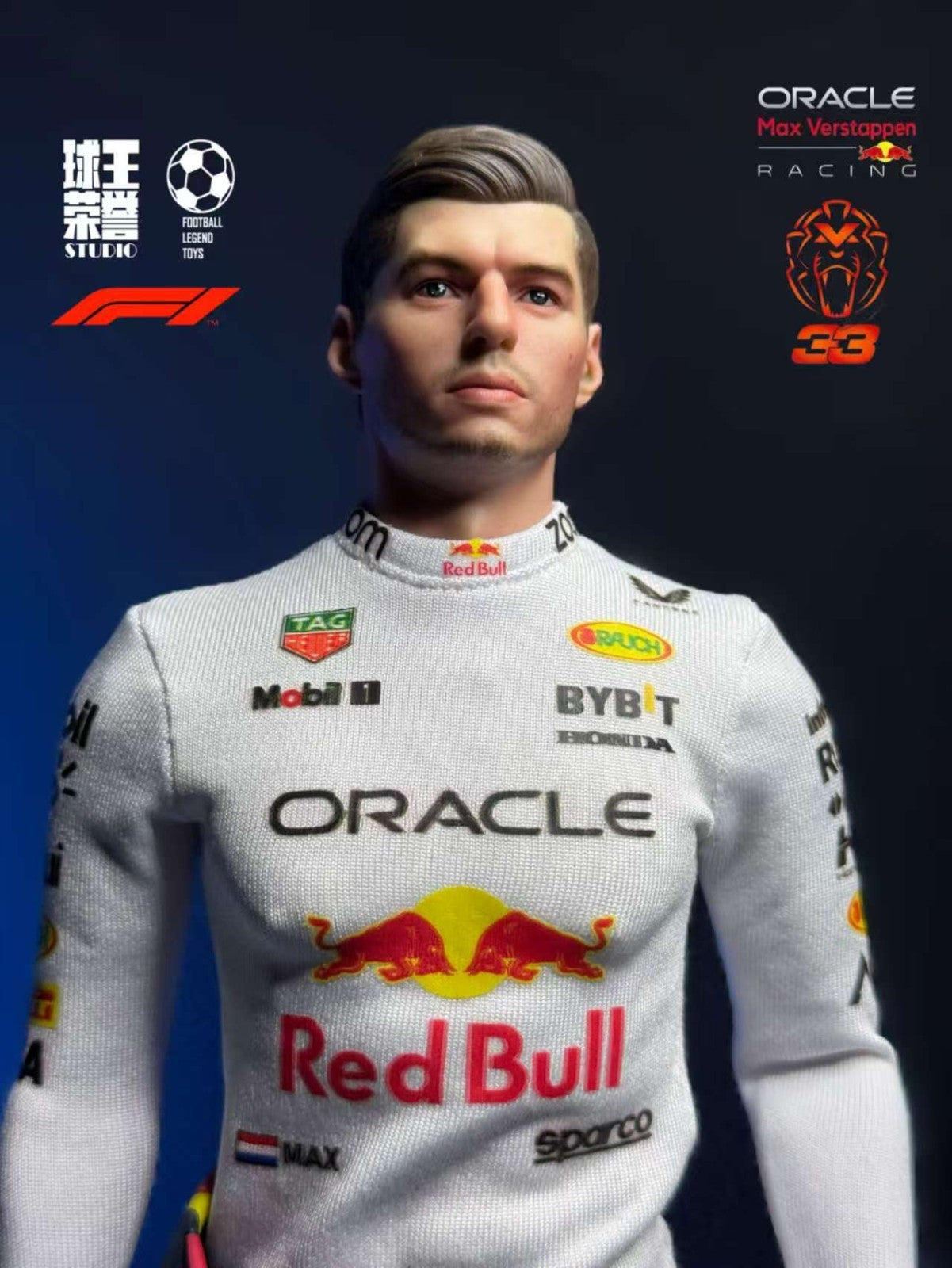 1/6 scale Max Verstappen  Male Model for 12'' Action Figure