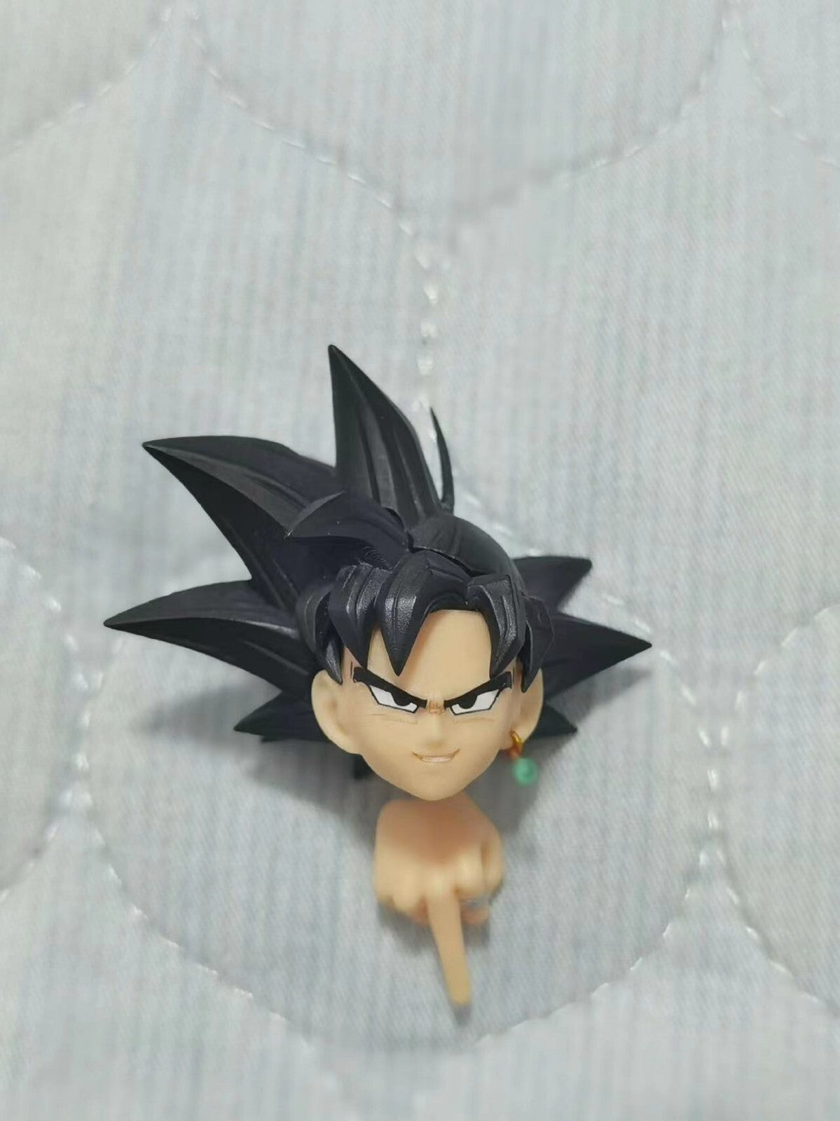 custom  dragon ball shf super saiyan BLACK GOKU   head sculpture