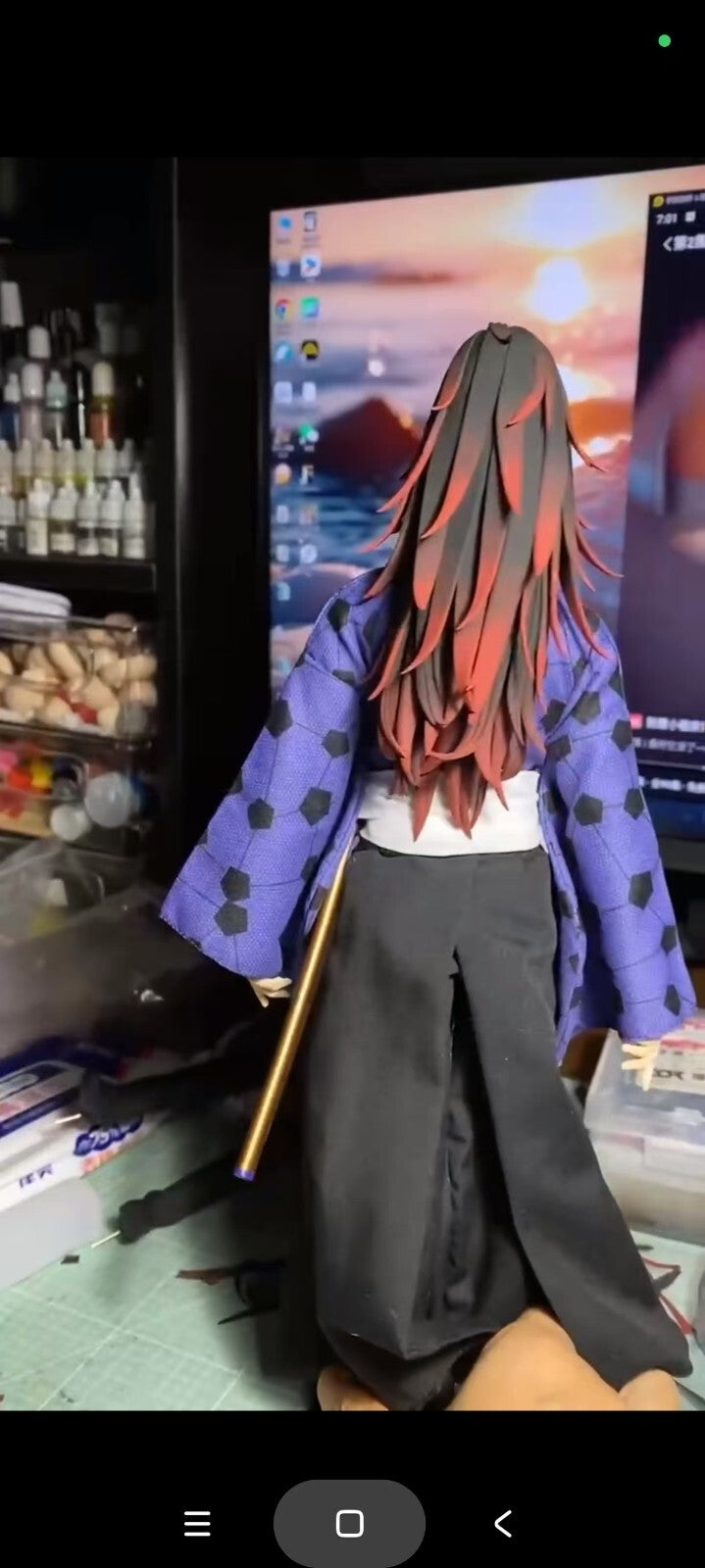 custom 1/6 Demon Slayer Kokushibo head  (whole figure,including body