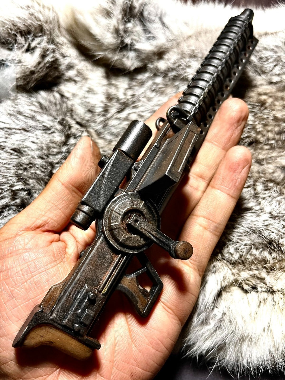 custom   1/6  Cyberpunk wastland  fallout  resin weapon for threezero
