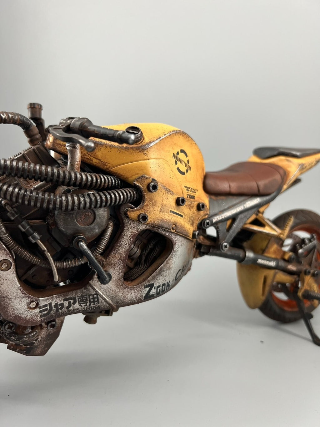 custom 1/6 Cyberpunk wastland  moto figure、