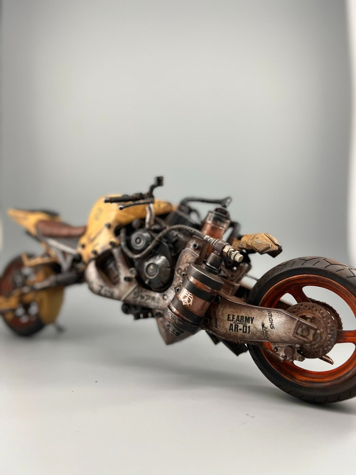 custom 1/6 Cyberpunk wastland  moto figure、