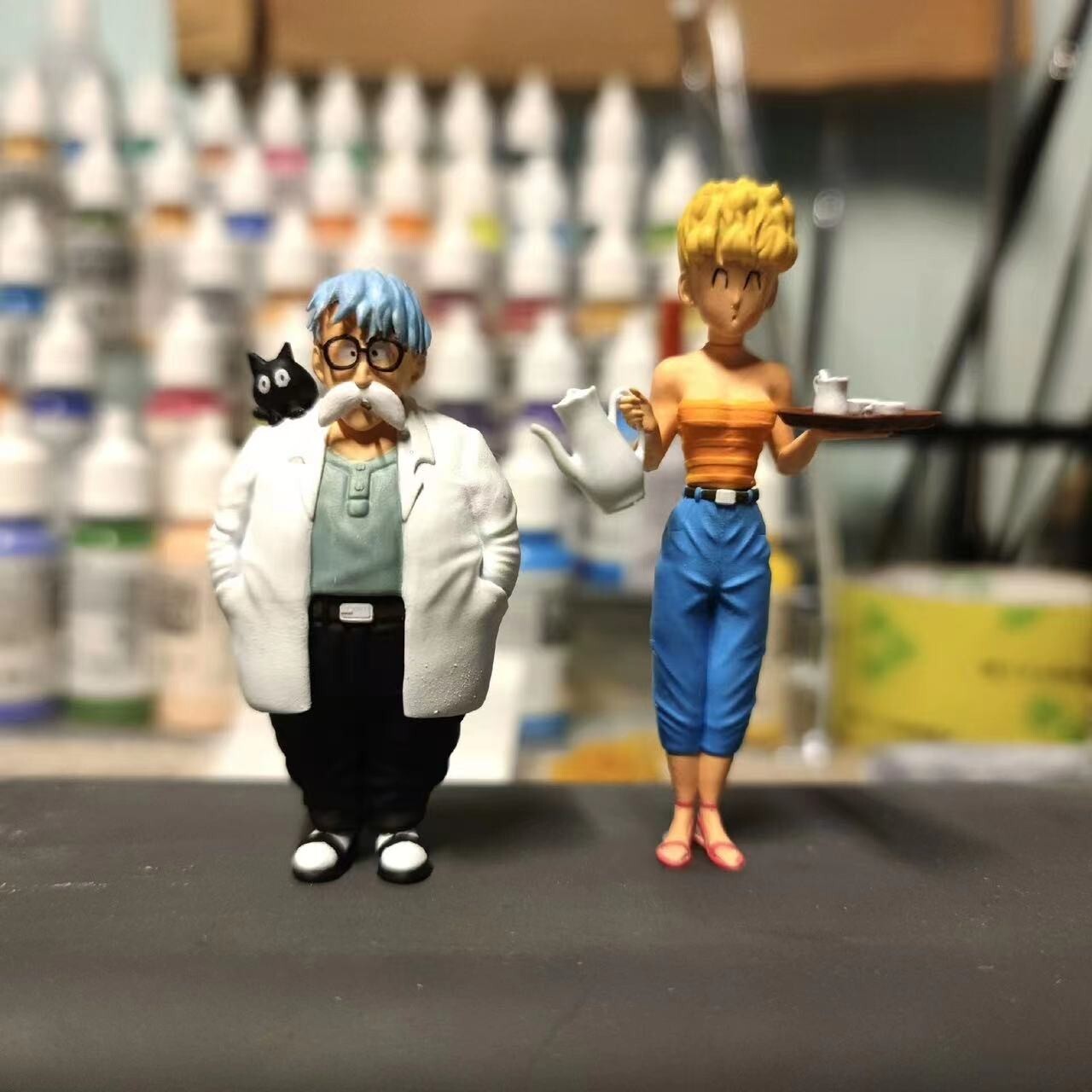 custom Dragon Ball Bulma  father and mother  hg scale resin