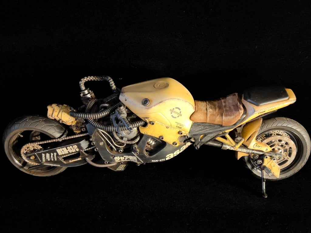 custom 1/6 Cyberpunk wastland  moto figure 40cm