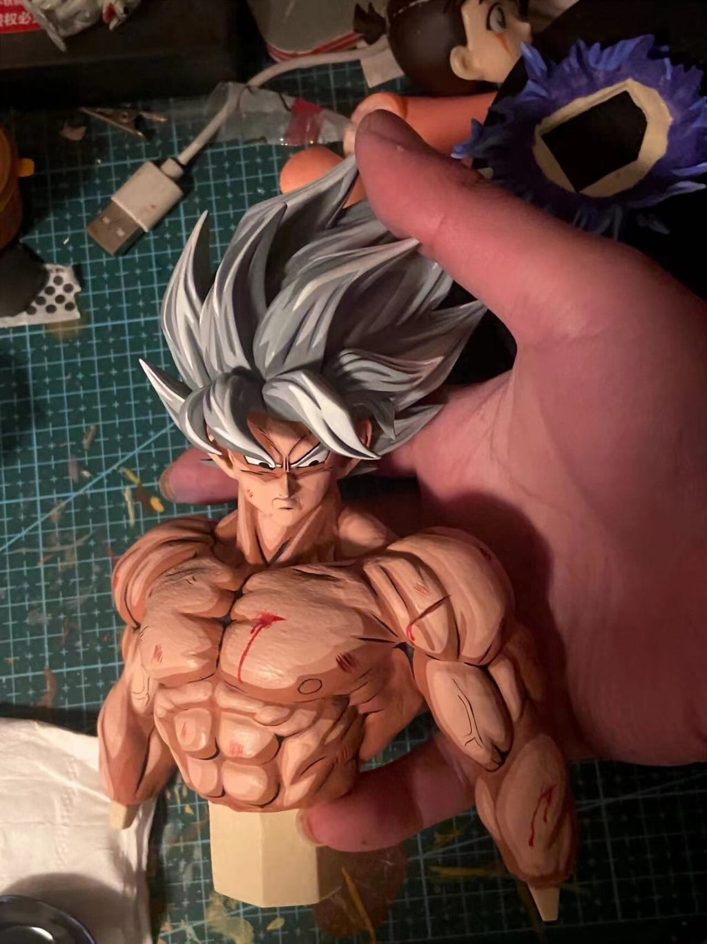 custom dragon ball super saiyan goku resin figure