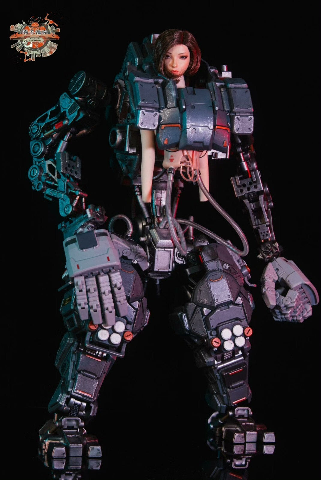 custom 1/6 Cyberpunk girl   Model for 12'' Action Figure