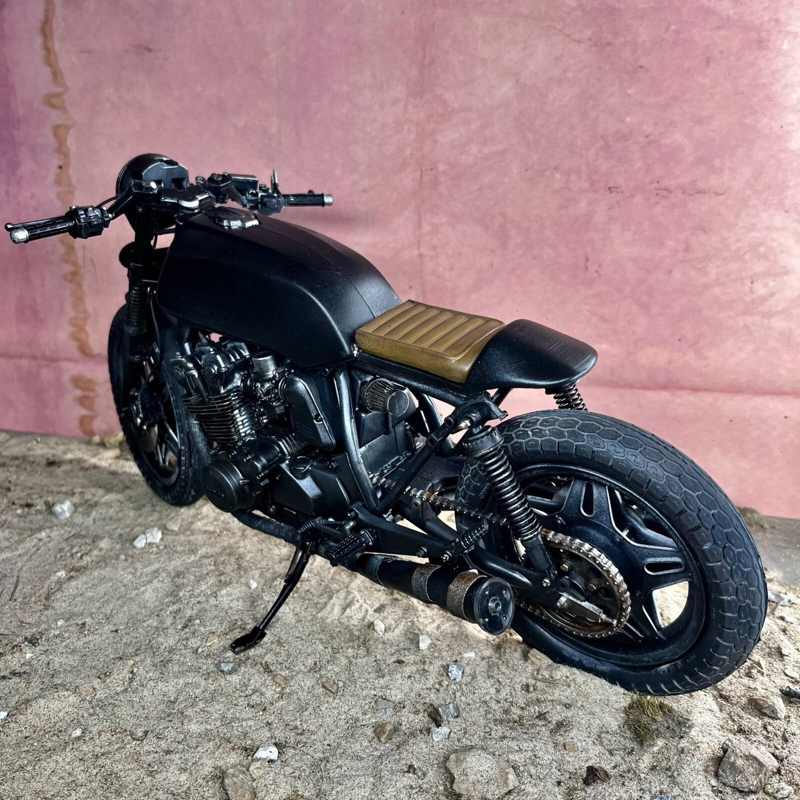 custom 1/6 Cyberpunk wastland motocycle