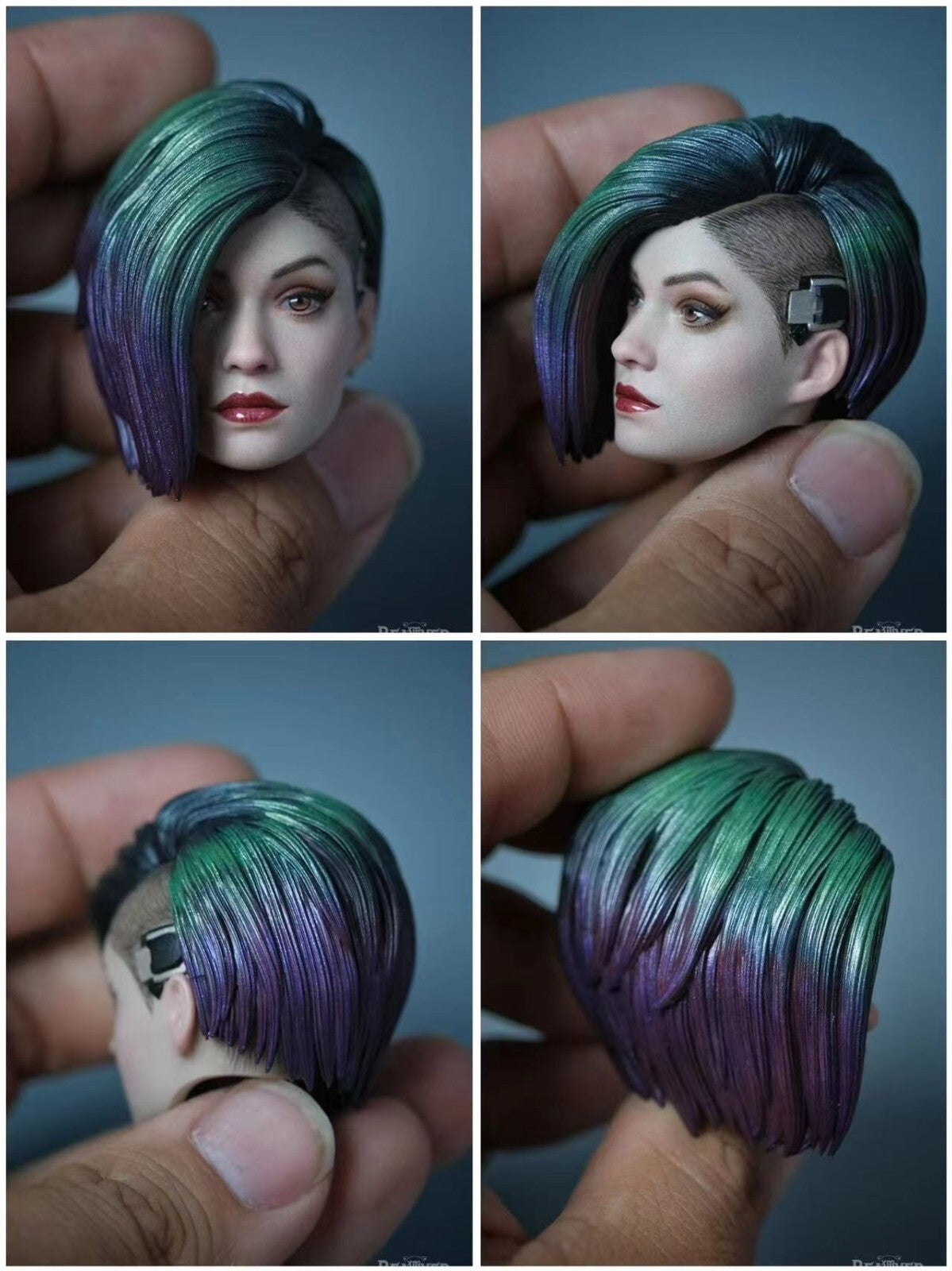 custom 1/6 Cyberpunk 2077 Judy Alvarez head    Model for 12'' Action Figure
