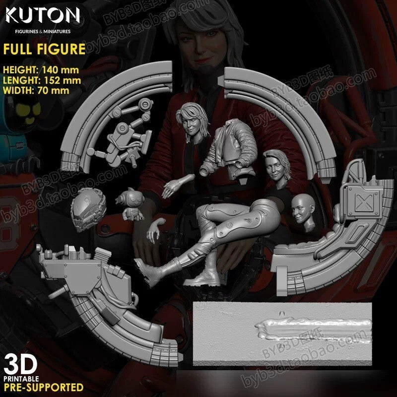 custom 1/6 Cyberpunk wastland  moto figure  no including figure、