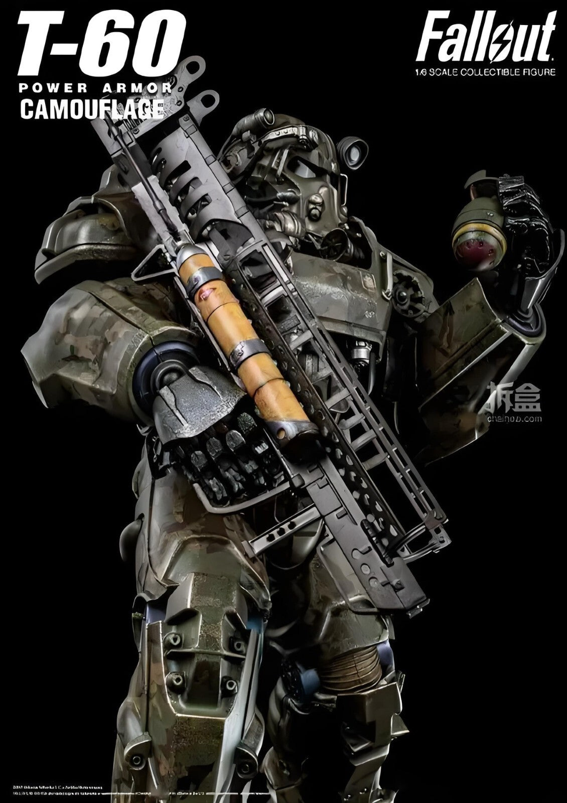 custom 1/6 Cyberpunk wastland gun  for fallout t60 figure threezero