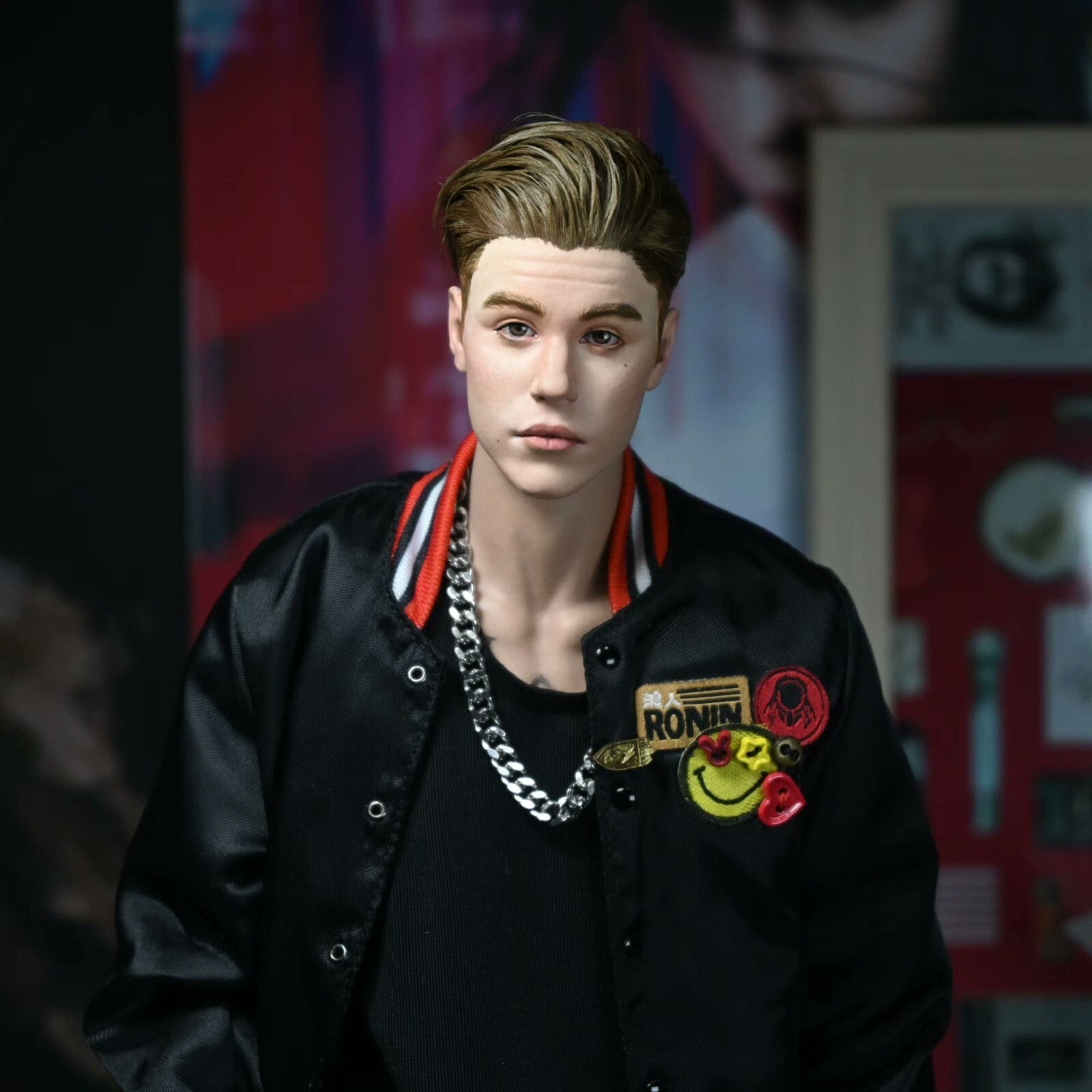 custom 1/6 scale justin bieber Male Model for 12'' Action Figure