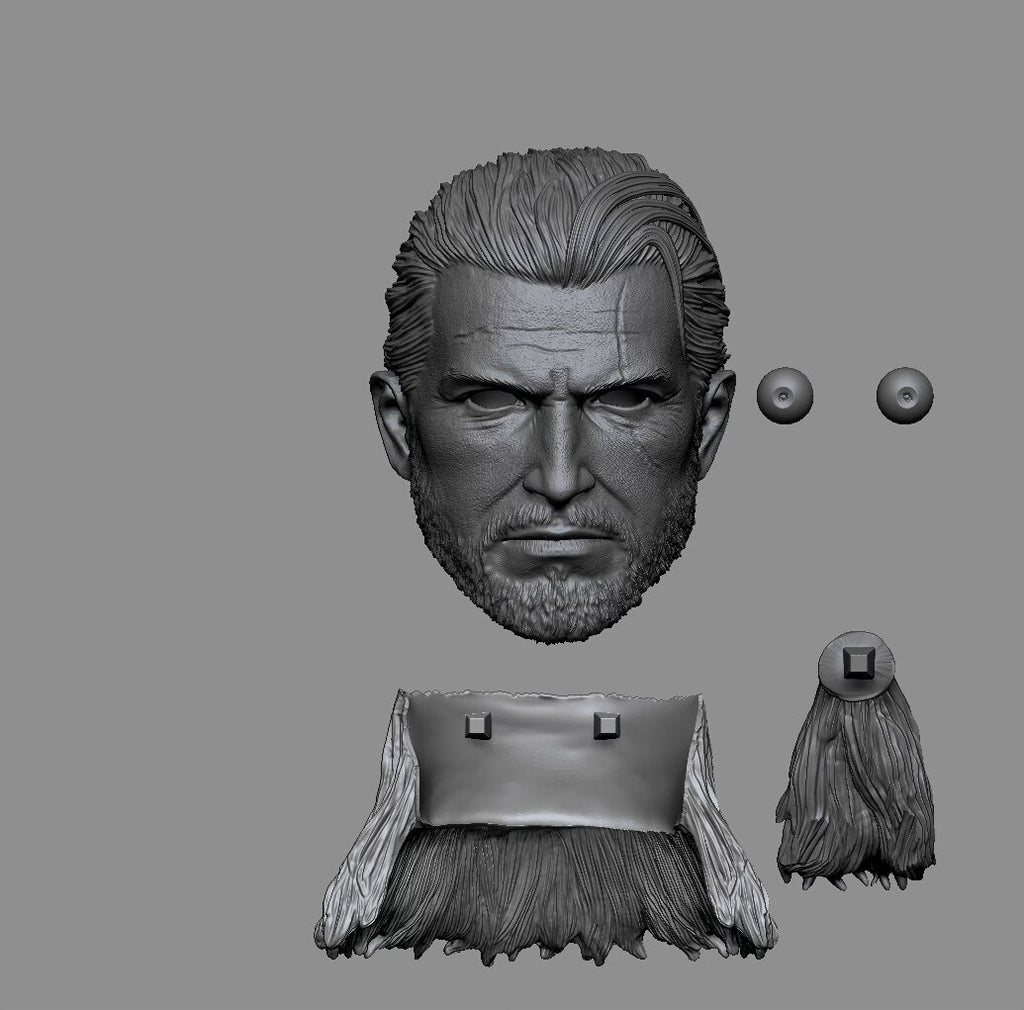 custom   1/6  Cyberpunk  Geralt head ship in  40days