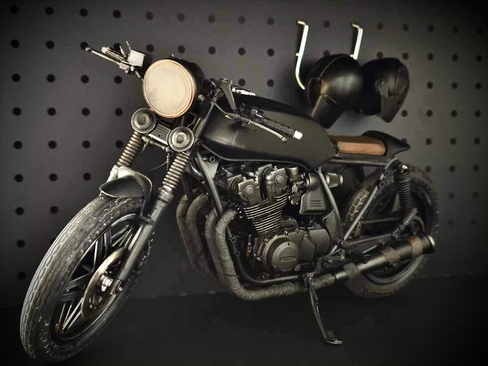 custom 1/6 Cyberpunk wastland motocycle