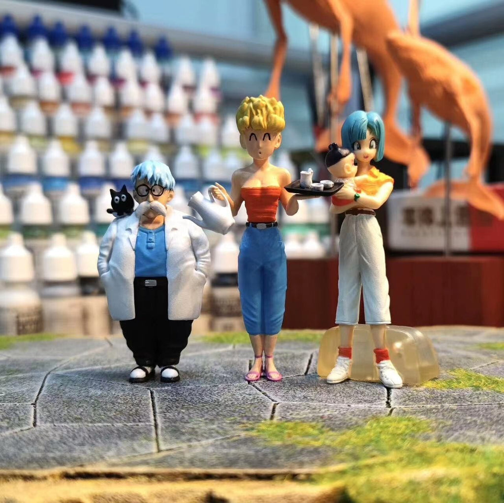 custom Dragon Ball Bulma  father and mother  hg scale resin
