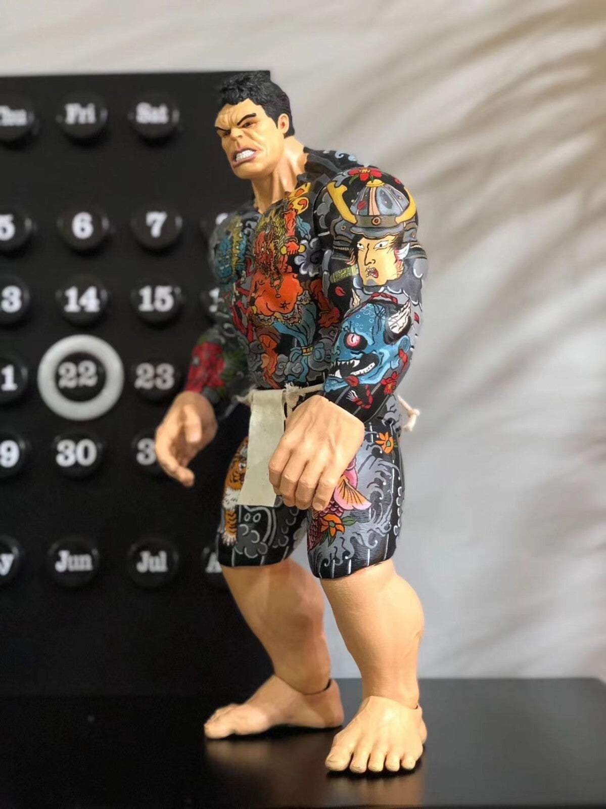custom  Yakuza Hulk Body  hand draw  tattoo  42 cm