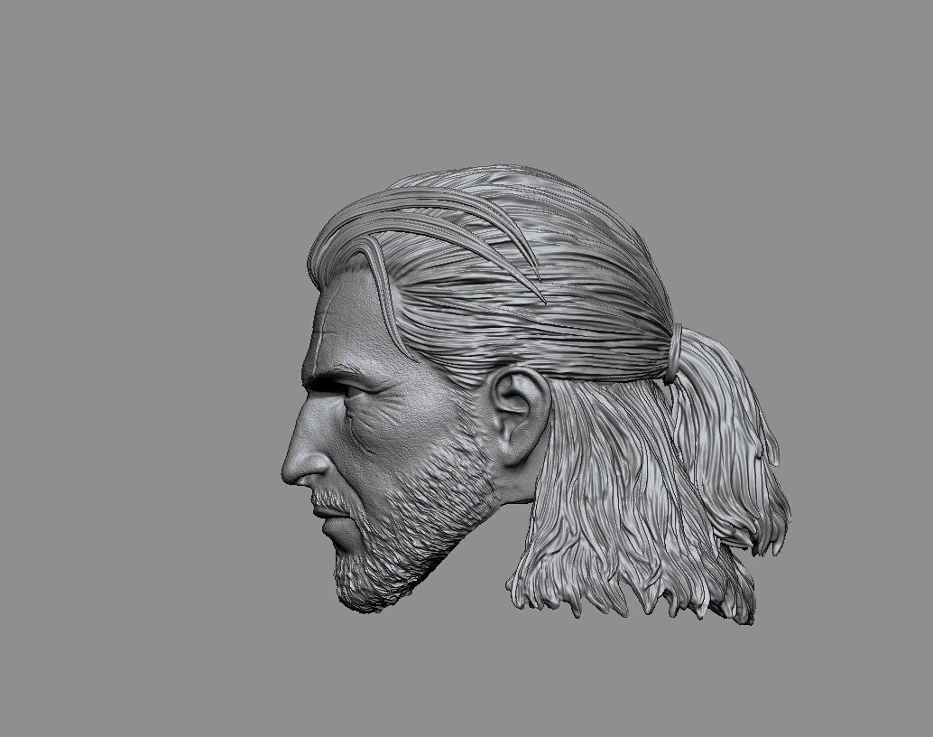 custom   1/6  Cyberpunk  Geralt head ship in  40days