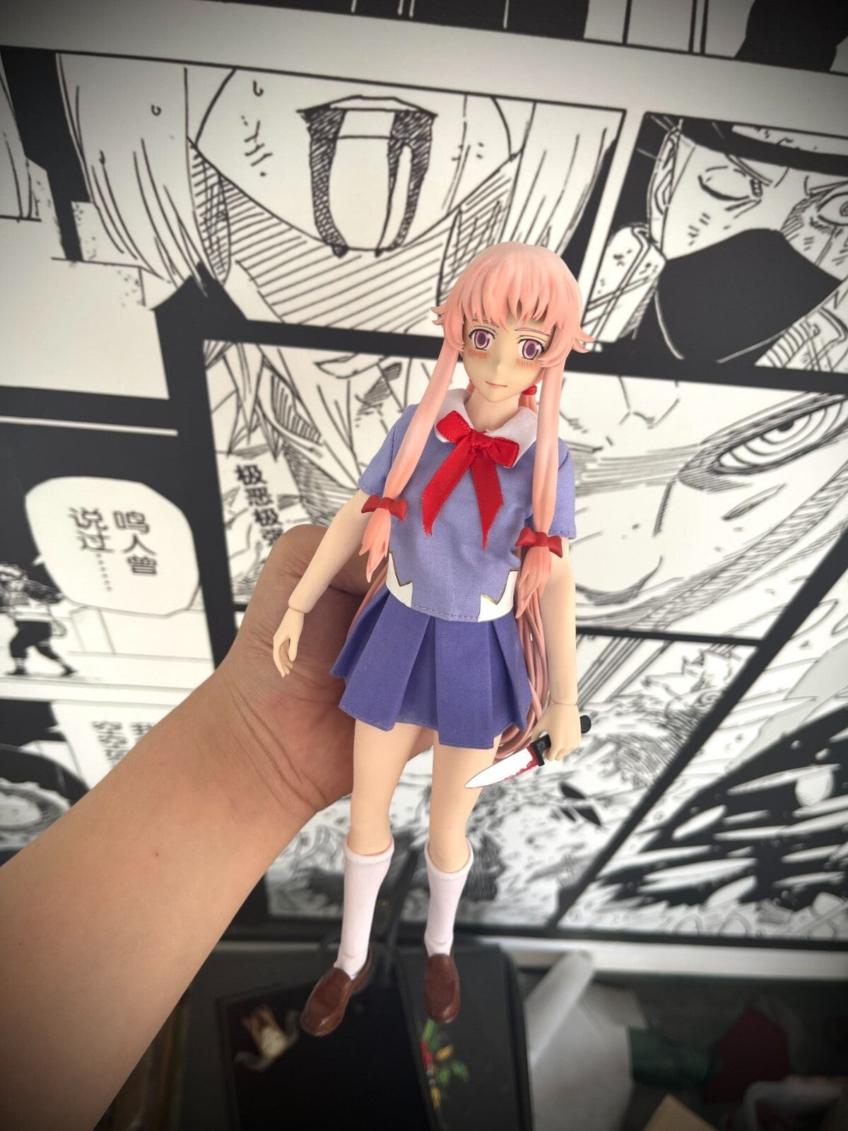 custom 1/6 Gasai Yuno Mirai Nikki  12 inch figure