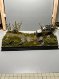 custom mini outdoor Display sence  model kits 22 12 9cm