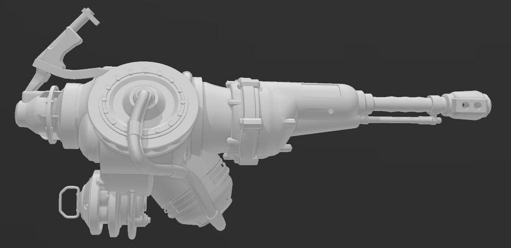 custom 1/6 Cyberpunk wastland  Gatling Gun  for fallout t60 t51 x01