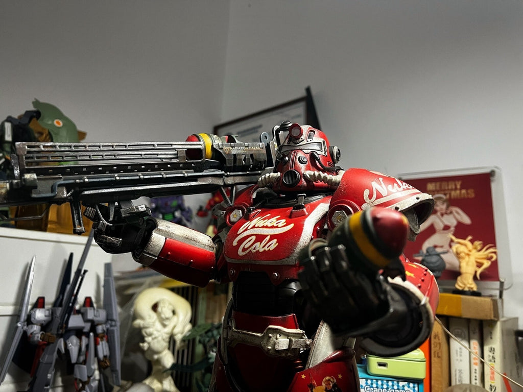 custom 1/6 Cyberpunk wastland gun  for fallout t60 figure threezero