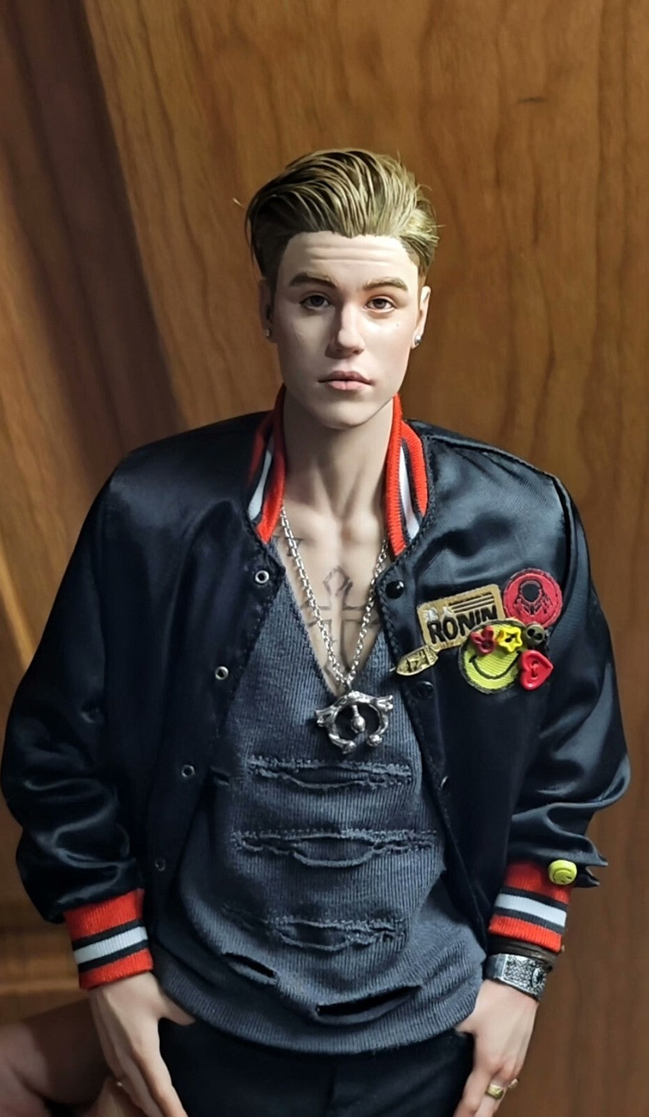 custom 1/6 scale justin bieber Male Model for 12'' Action Figure