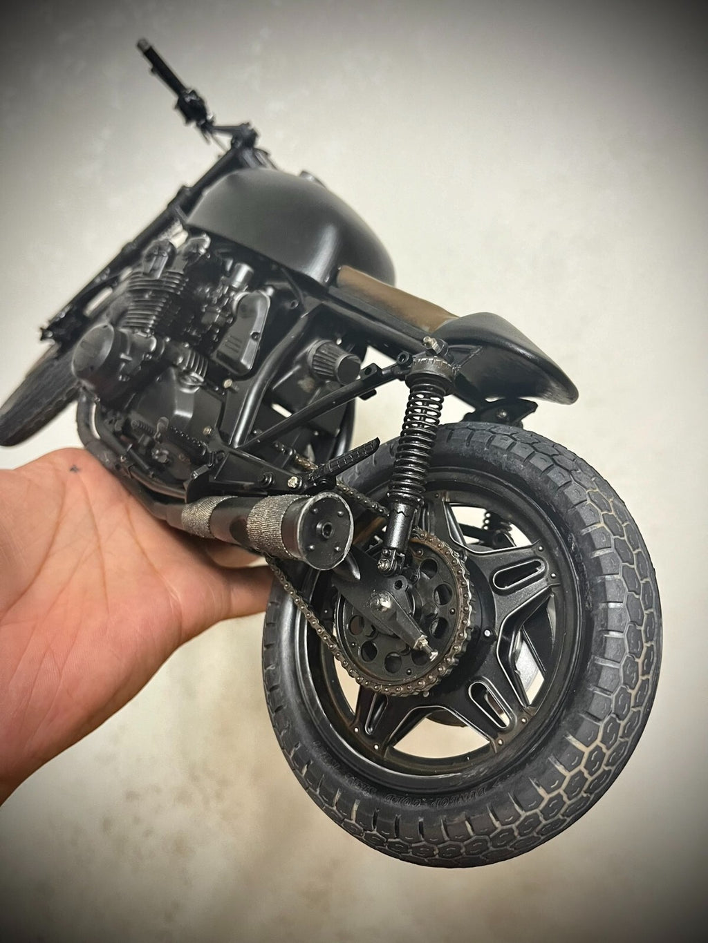 custom 1/6 Cyberpunk wastland motocycle