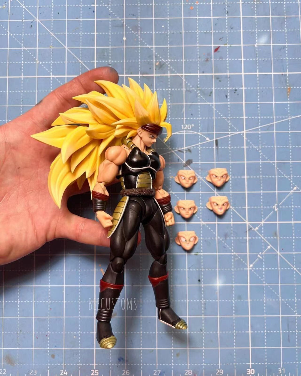 custom dragonball shf figure burdock ssj3