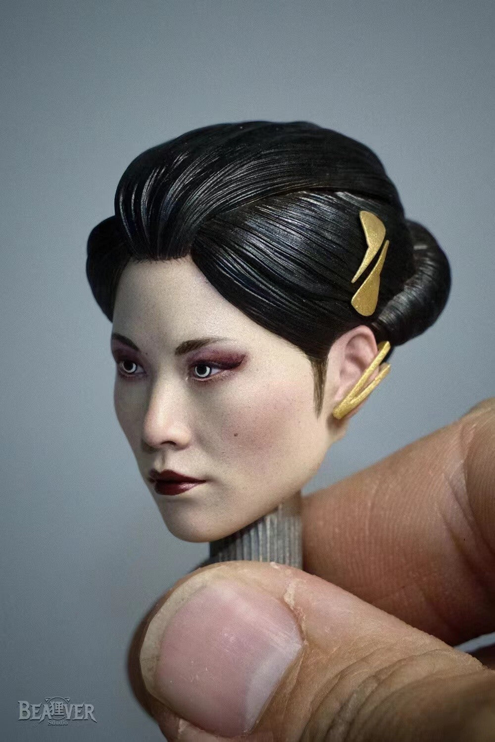 custom 1/6 Cyberpunk 2077 Hanako Arasaka head    Model for 12'' Action Figure