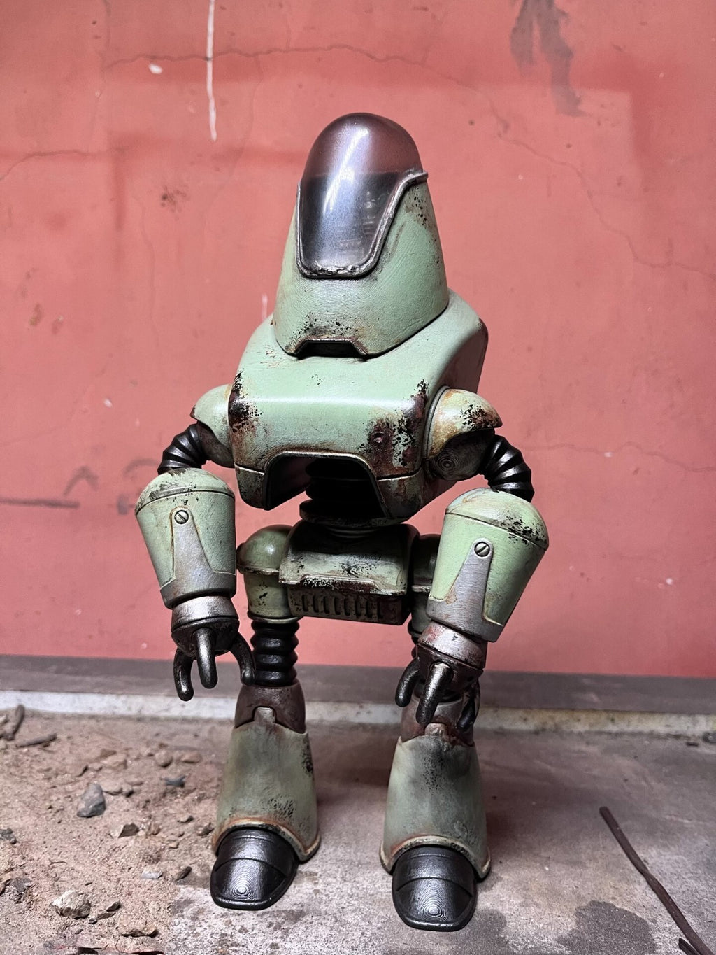 custom   1/6  Cyberpunk wastland  fallout  resin robber and shelter  40cm