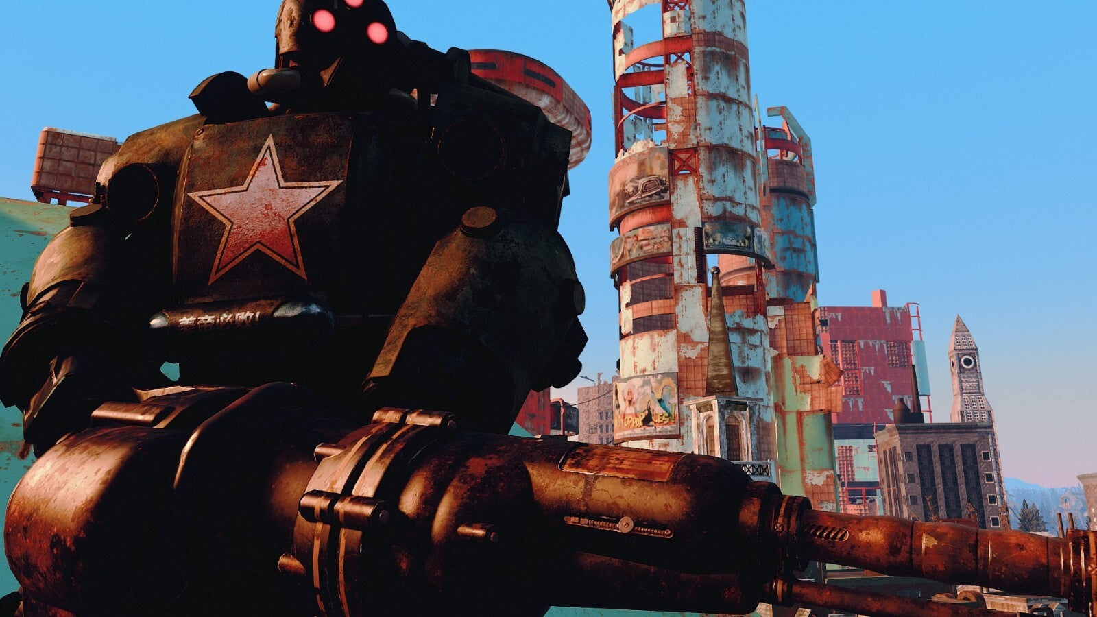 custom 1/6 Cyberpunk wastland  Gatling Gun  for fallout t60 t51 x01
