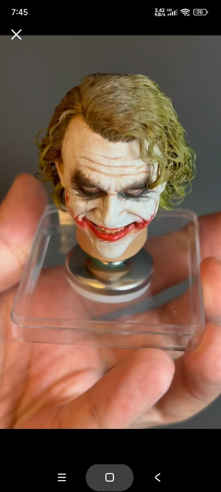 1/6 dark  knight Joker Rooted Head Sculpt 1:6 scale collectibles