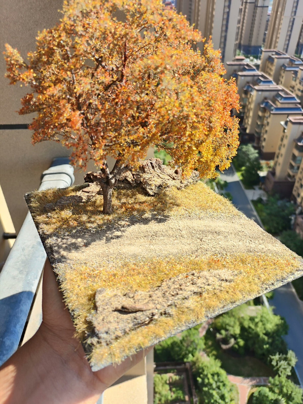custom  1/18 tree sence for figure  20 cm  20cm