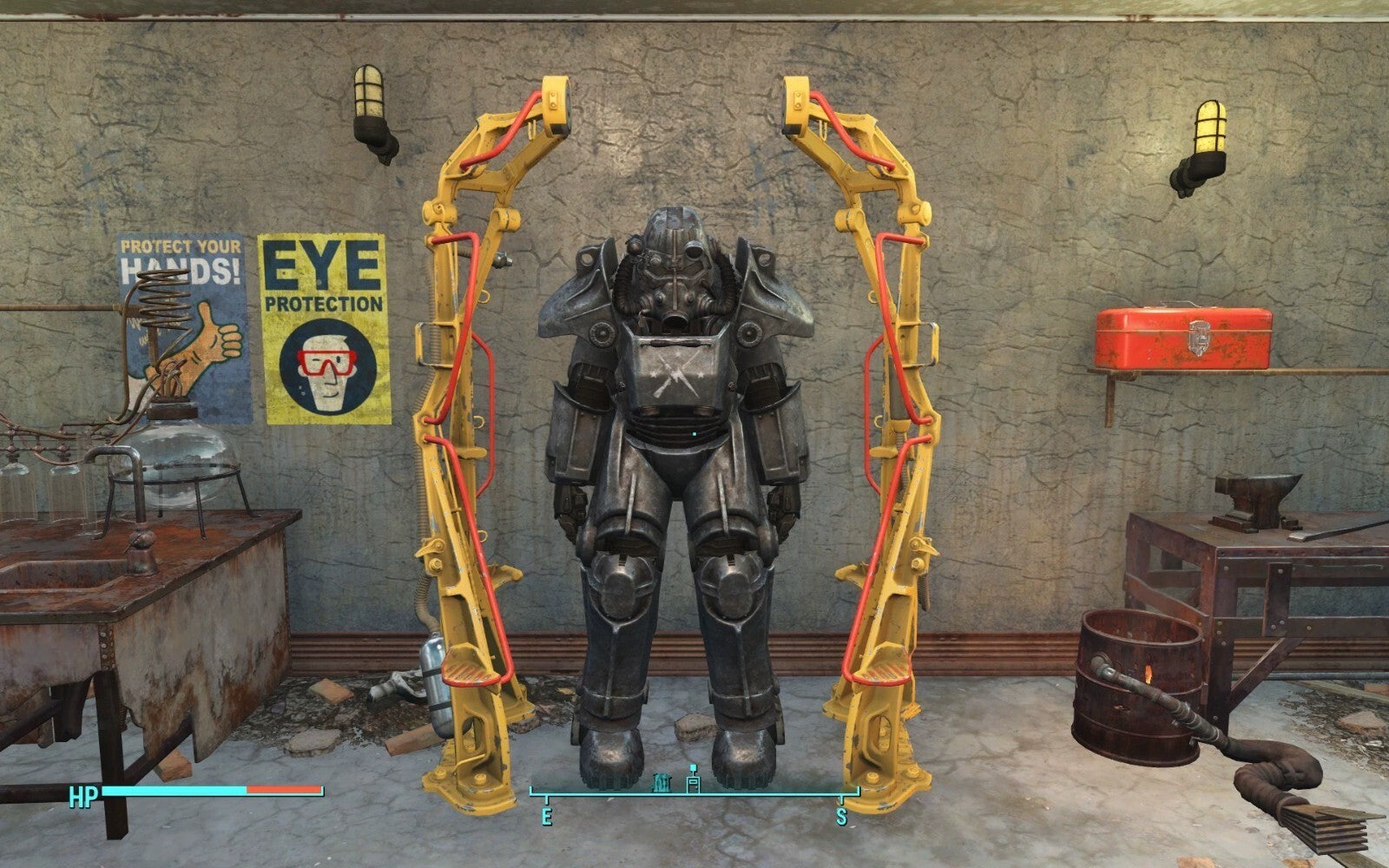 custom 1/6  3a toys threezero fallout Power Armor  stands