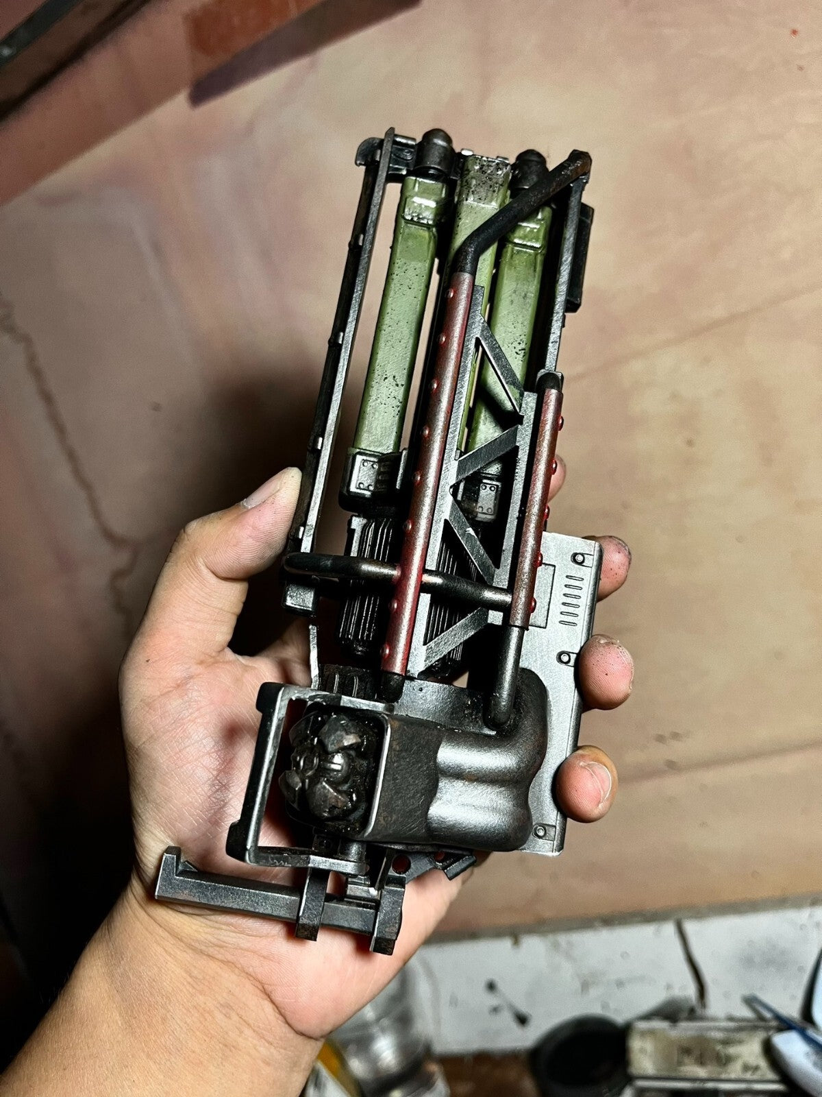 custom   1/6  Cyberpunk wastland  fallout  resin weapon for threezero