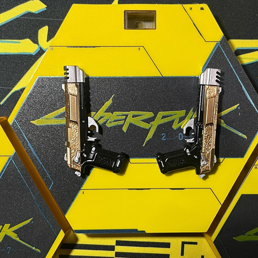 custom 1/6 Cyberpunk 2077 weapon  gun 2 pcs