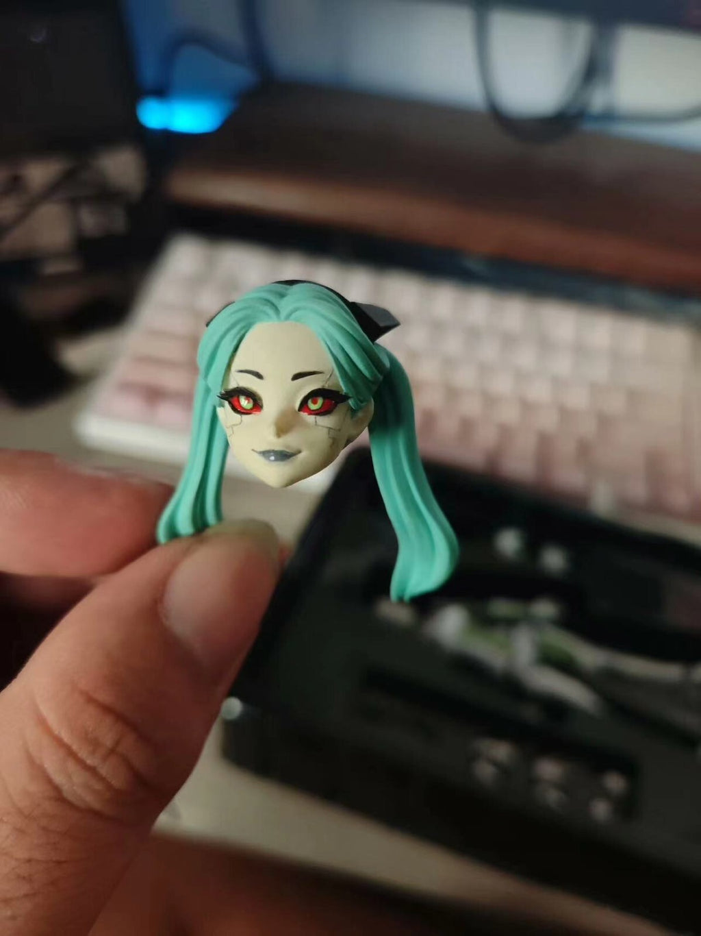 custom 1/12  rebecca head  cyberpunk  6 inch shf  figure need 20days to ship