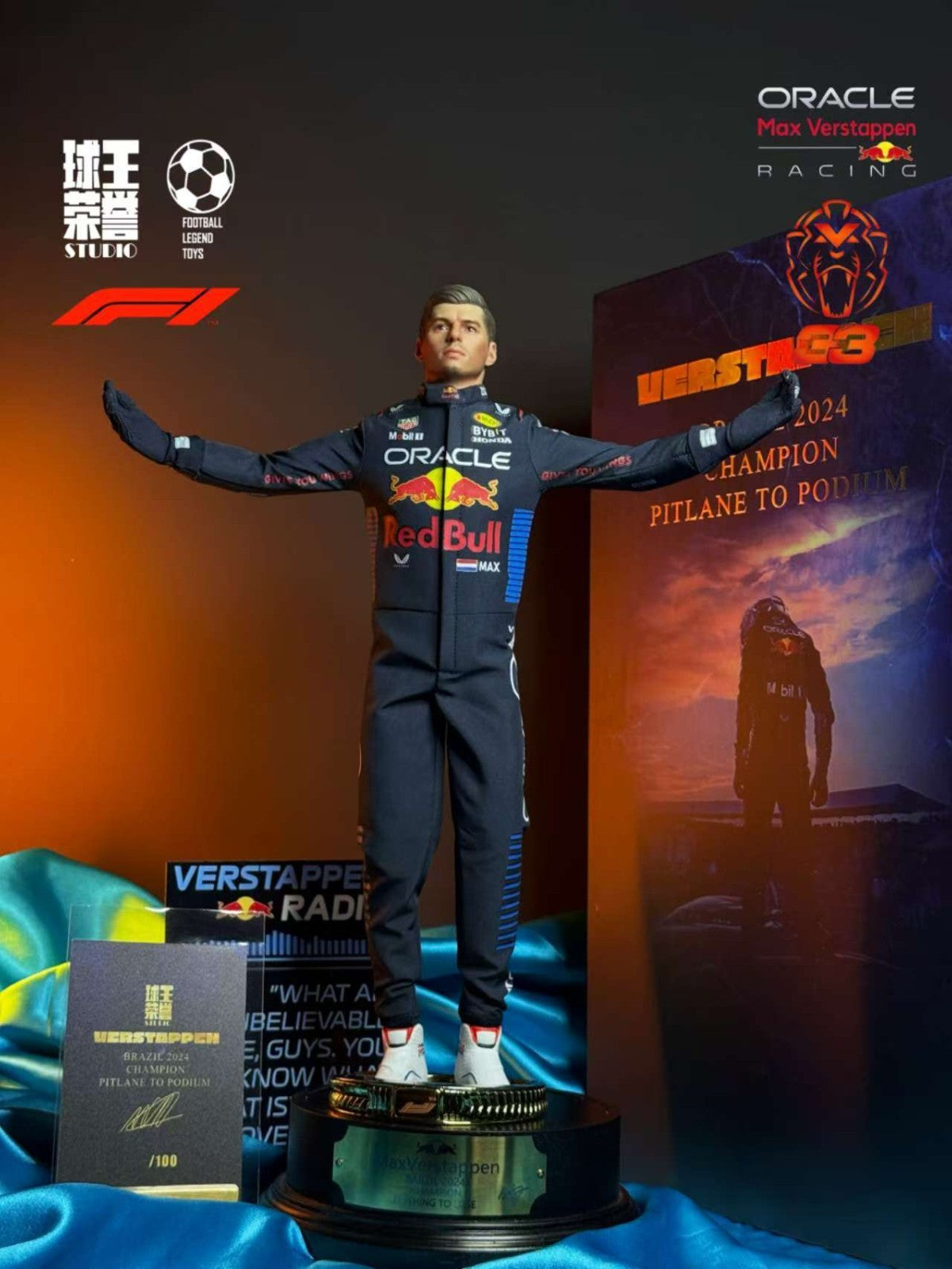 1/6 scale Max Verstappen  Male Model for 12'' Action Figure