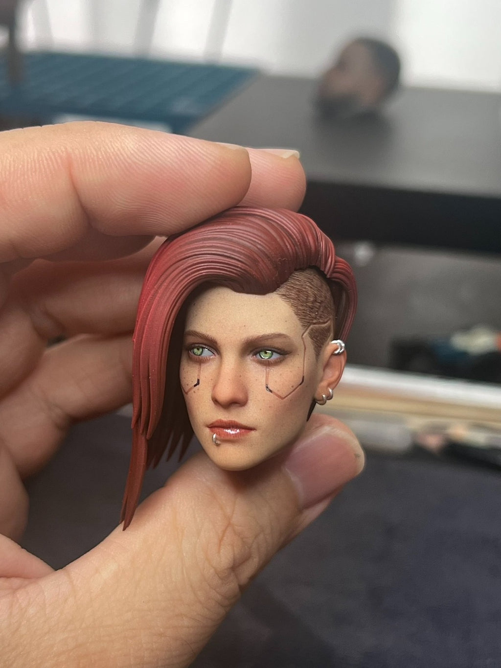 custom  1/6 Cyberpunk 2077 head for 12 inch figure need40days