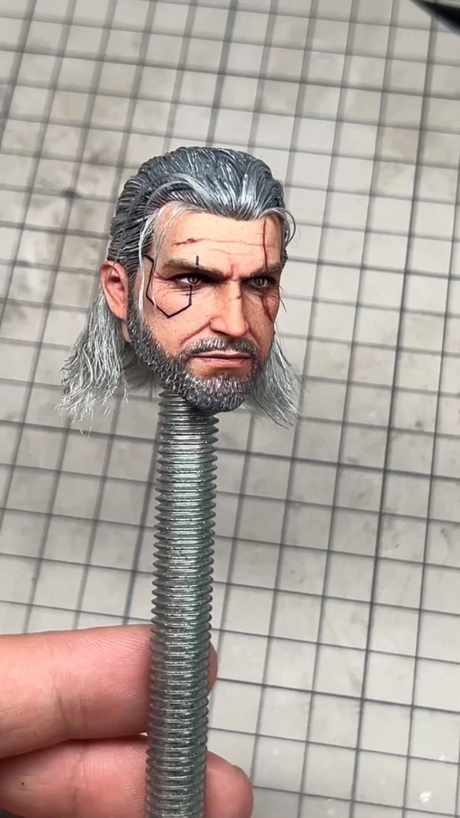 custom   1/6  Cyberpunk  Geralt head ship in  40days