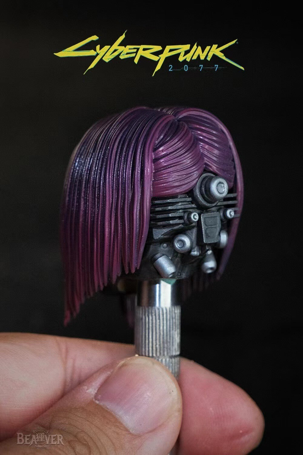 custom 1/6 Cyberpunk 2077 Song So Mi  head    Model for 12'' Action Figure