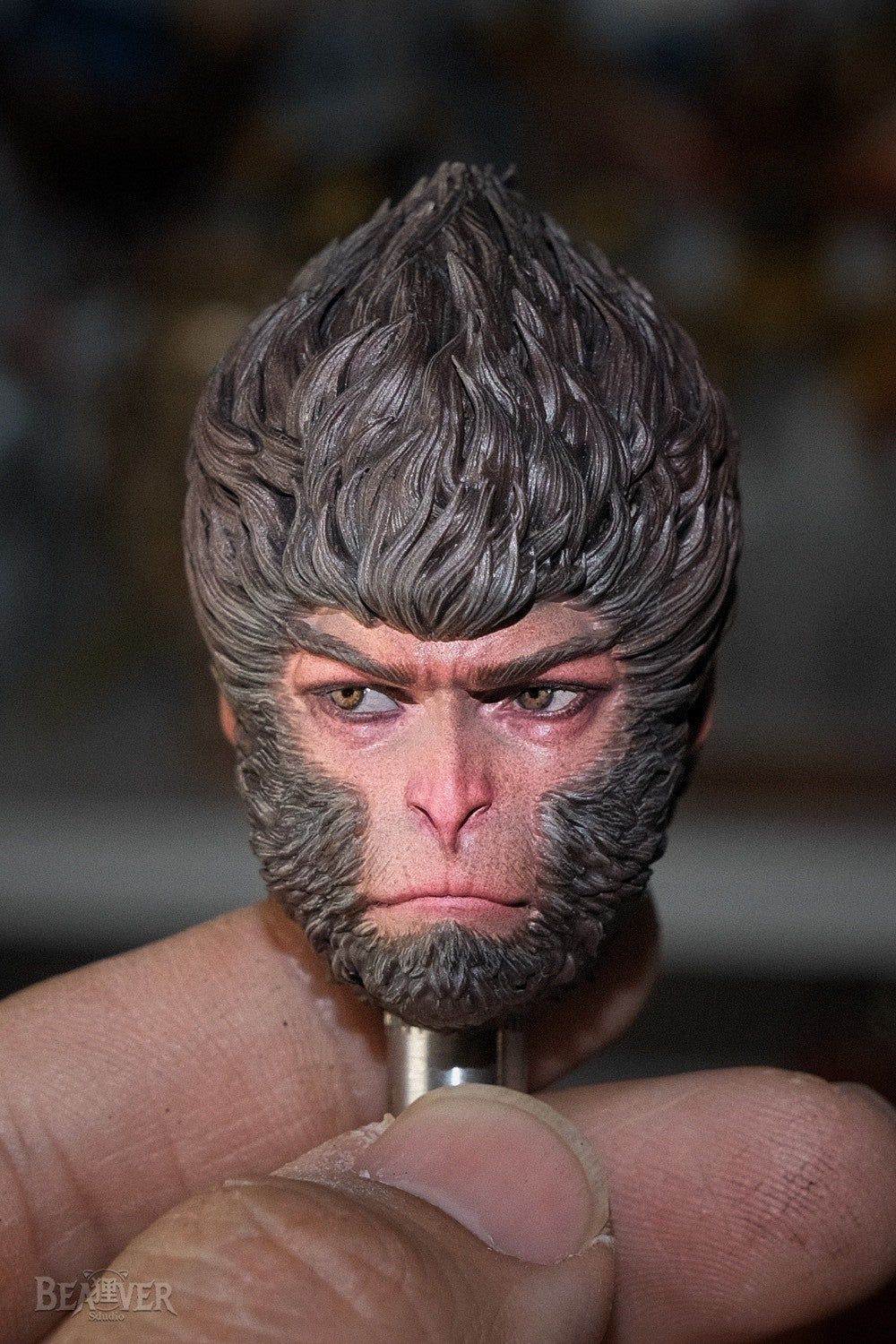 custom 1/6 Cyberpunk 2077 Black Myth: Wuk   head    Model for 12'' Action Figure